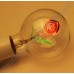 Лампа украшенная розой