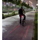 Задний велосипедный фонарь с лазером 