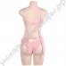 Розовый кружевной сексуальный комплект нижнего белья