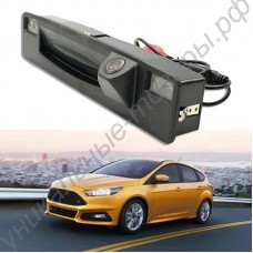 Для Ford Focus 2015-2017 камера заднего вида для парковки автомобиля с ручкой для багажника автомобиля HD CCD