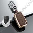 Оболочка для ключей, оболочка для телефона, оболочка для ключей из гальванизированного сплава для VW Volkswagen Polo Golf4 MK7 Golf7 T5 Skoda Octavia A5 A7 Leon Ibiza